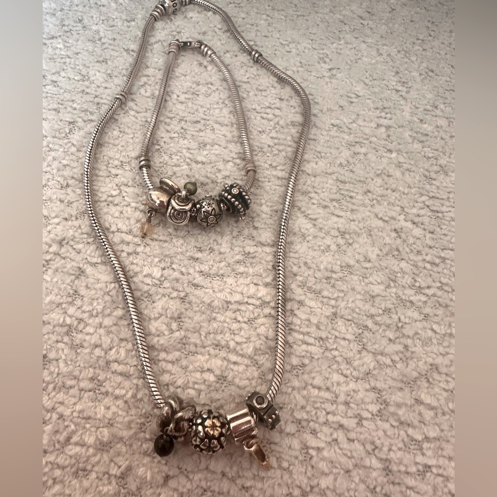 Pandora Necklace and Bracelet set